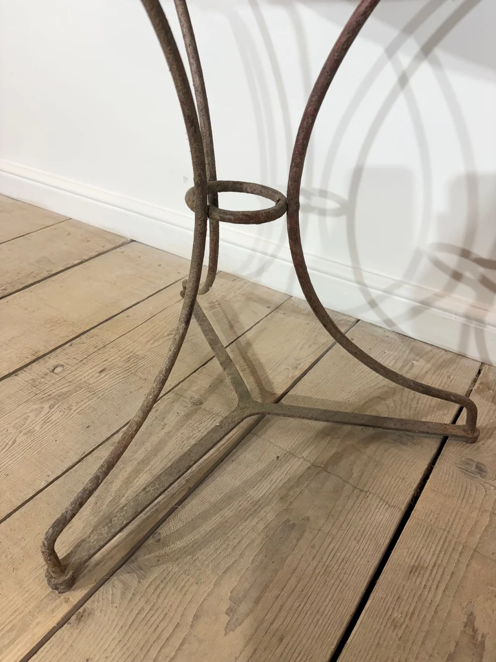 Antique French Round Garden Bistro Side Table — Vintage Boathouse